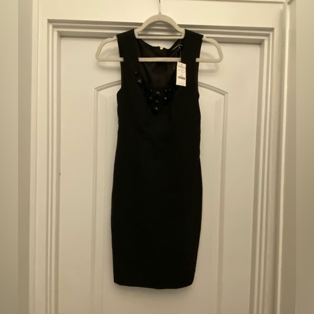 Express black dress Jeweled neckline size 0
